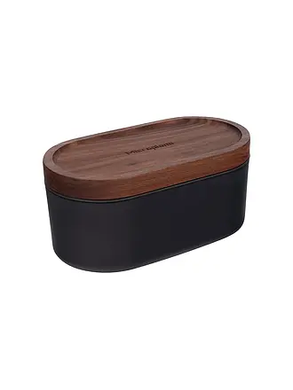 MICROPLANE | Handreibe mit Auffangbehälter Anthrazit / Walnuss | 